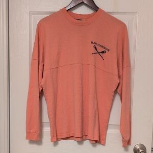 Long Sleeve Coral Shirt - Bar Harbor